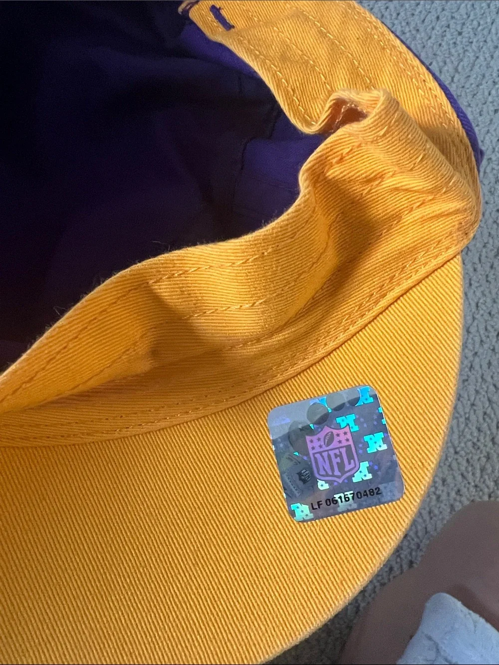Reebok Purple and Gold Vikings Cap